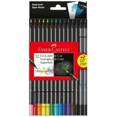 Estojo Lápis de Cor C/12 Supersoft 120712 Faber